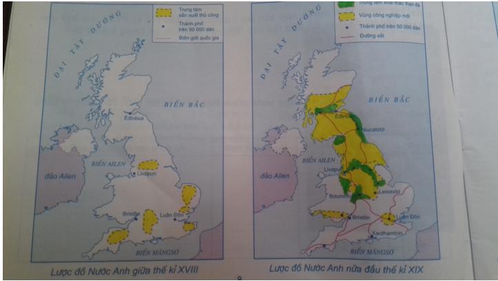 Giải Tập bản đồ Lịch Sử 8 bài 3: Chủ nghĩa tư bản được xác lập trên phạm vi thế giới