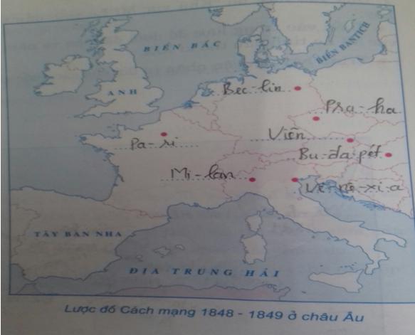 Giải Tập bản đồ Lịch Sử 8 bài 3: Chủ nghĩa tư bản được xác lập trên phạm vi thế giới