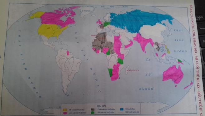 Giải Tập bản đồ Lịch Sử 8 bài 6: Các nước Anh, Pháp, Đức, Mĩ cuối thế kỉ 19 - đầu thế kỉ 20