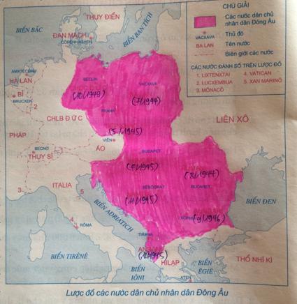 Giải Tập bản đồ Lịch Sử 9 bài 1: Liên Xô và các nước Đông Âu từ năm 1945 đến giữa những năm 70 của thế kỉ XX