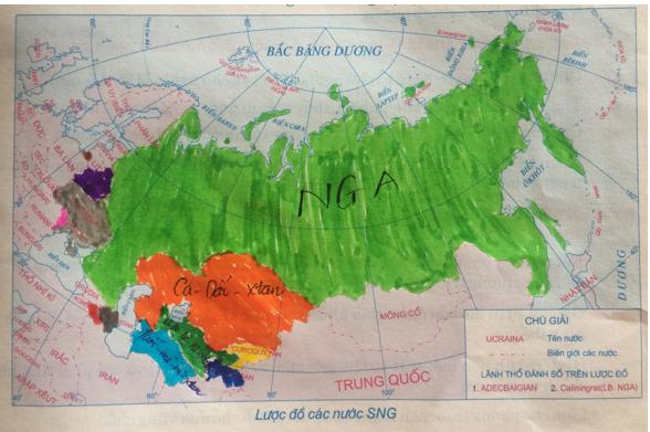 Giải Tập bản đồ Lịch Sử 9 bài 2: Liên Xô và các nước Đông Âu từ giữa những năm 70 đến đầu những năm 90 của thế kỉ XX