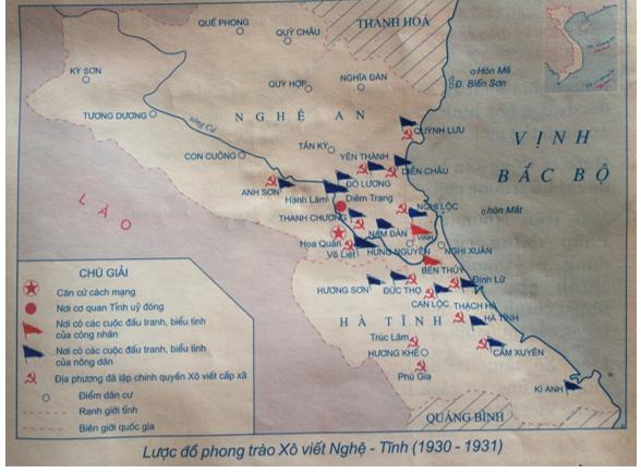 Giải Tập bản đồ Lịch Sử 9 bài 19: Phong trào cách mạng trong những năm 1930 - 1935