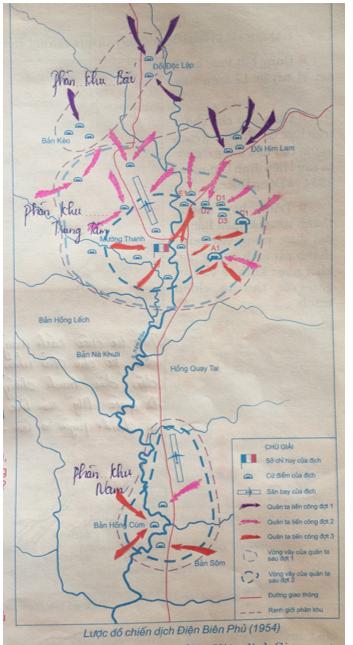 Giải Tập bản đồ Lịch Sử 9 bài 27: Cuộc kháng chiến toàn quốc chống thực dân Pháp xâm lược kết thúc (1953-1954)