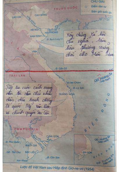 Giải Tập bản đồ Lịch Sử 9 bài 28: Xây dựng chủ nghĩa xã hội ở miền Bắc, đấu tranh chống đế quốc Mĩ và chính quyền Sài Gòn ở miền Nam (1954-1965)