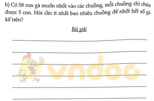 Đề bài Cùng em học Toán lớp 3 Tuần 14 - Đề 1: