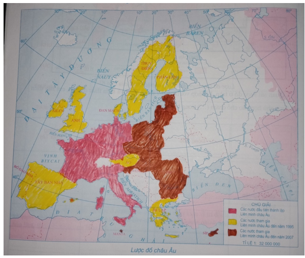 Giải Tập bản đồ Địa lí 11 bài 7 tiết 1