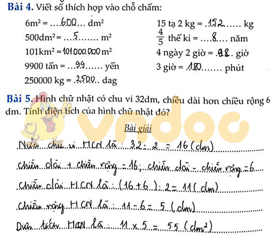 Cùng em học Toán lớp 4 Tuần 11
