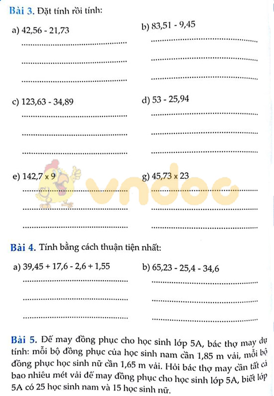 Cùng em học Toán lớp 5 Tuần 11