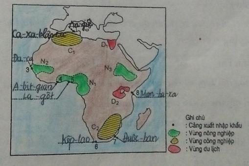Giải vở bài tập Địa Lý 7 bài 31: Kinh tế châu Phi (tiếp theo)