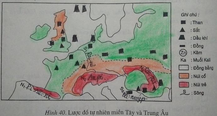 Giải vở bài tập Địa Lý 7 bài 57: Khu vực Tây và Trung Âu