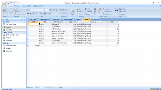 Giải bài tập SGK Tin học 12: Bài tập và thực hành 10 