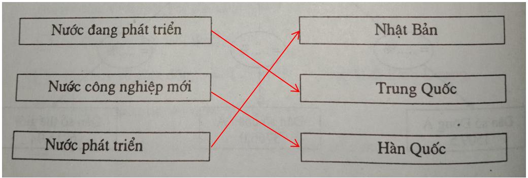 Giải vở bài tập Địa Lý 8 bài 13: Tình hình phát triển kinh tế - xã hội khu vực Đông Á