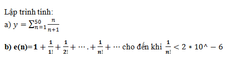 Giải bài tập Tin học 11 trang 50, 51