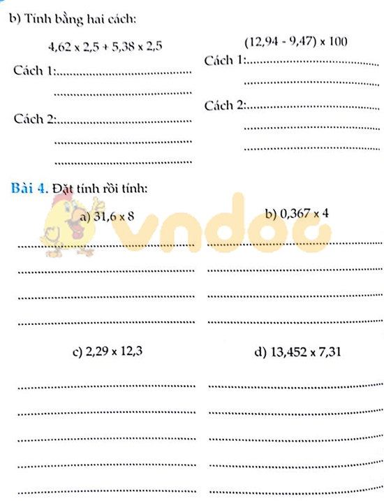 Cùng em học Toán lớp 5 Tuần 12