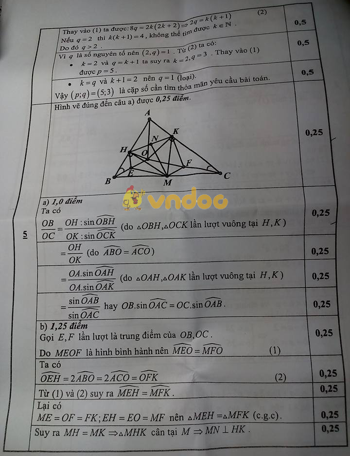 Đề thi chọn học sinh giỏi lớp 9 môn Toán Phòng GD&ĐT huyện Thăng Bình năm học 2018 - 2019