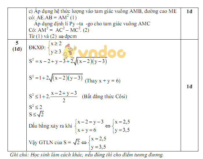 Đề thi giữa học kì 1 lớp 9 môn Toán năm học 2018 - 2019