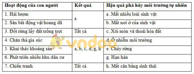 tác động của con người làm suy thoái môi trường Lý thuyết Sinh học lớp 9 bài 53: Tác động của con người đối với môi trường