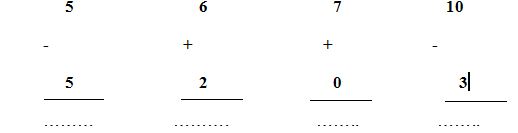 Đề kiểm tra học kì 1 môn Toán lớp 1