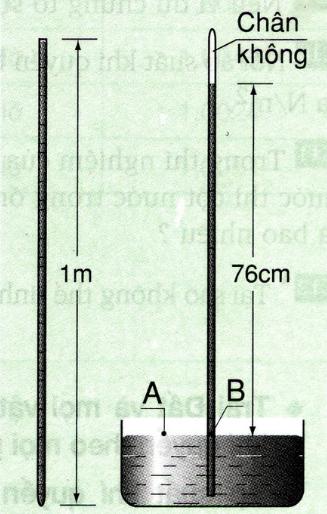 Lý thuyết Vật lý lớp 8 bài 9: Áp suất khí quyển