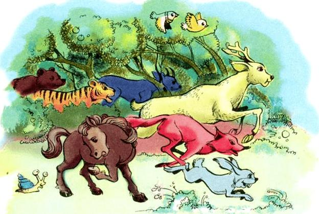 Tập đọc: Cuộc chạy đua ở trong rừng