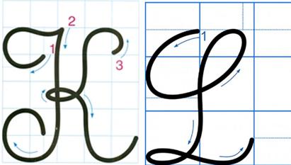 Tập viết: Ôn chữ hoa K, L