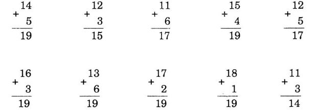 Giải VBT Toán 1 bài 74 : Phép cộng dạng 14 + 3