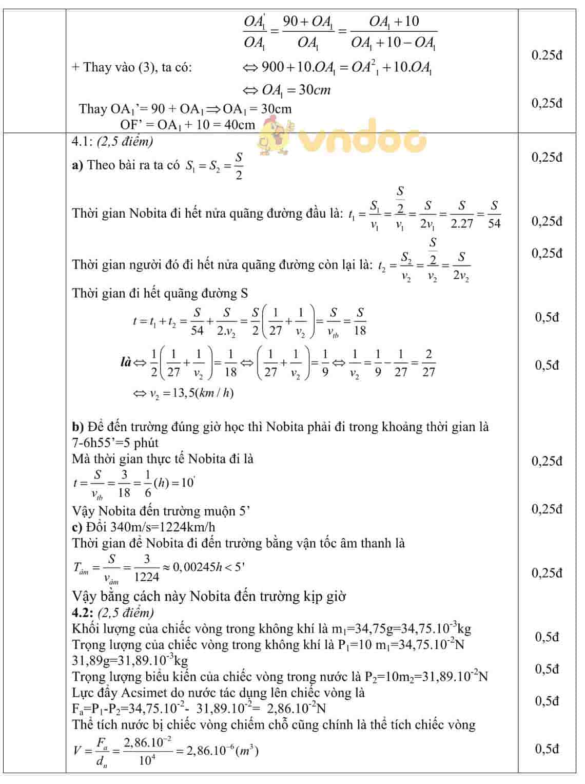 Đề thi chọn học sinh giỏi lớp 9 môn Vật lý năm học 2018 - 2019