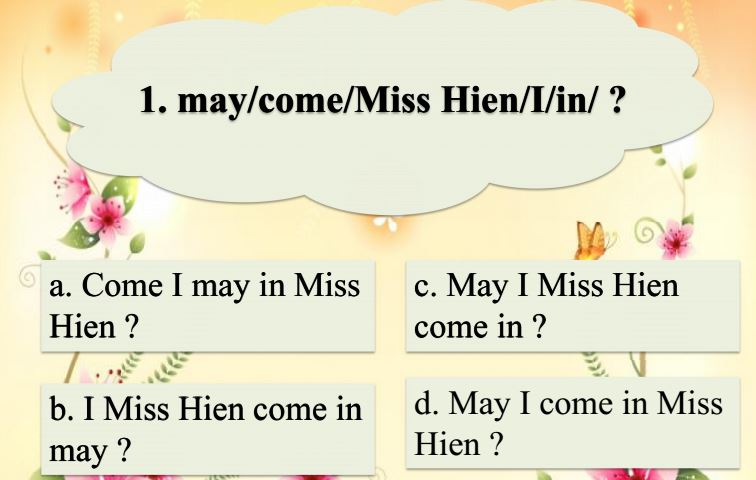 Bài giảng môn tiếng anh lớp 3