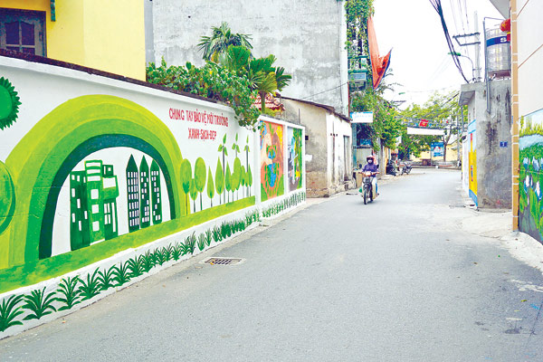 Viết đoạn văn khoảng 5 đến 7 câu nói về xóm làng hoặc phố phường của em