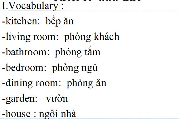 Bài giảng môn Tiếng anh lớp 3