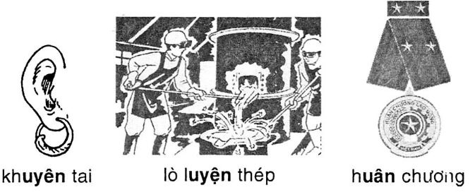 Giải vở bài tập Tiếng Việt 1 bài 100: uân uyên