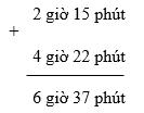 Lý thuyết Toán lớp 5: Cộng số đo thời gian