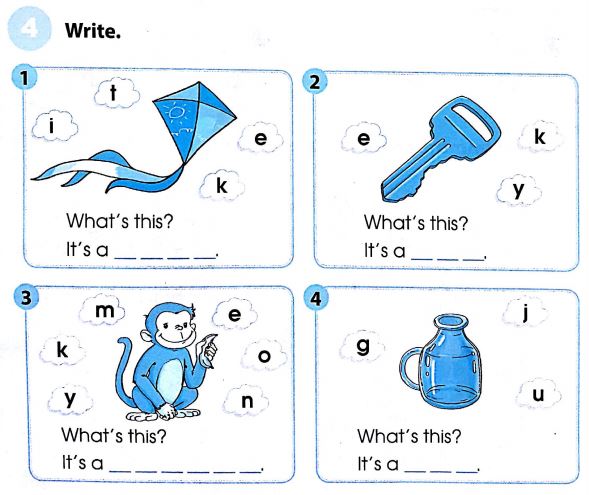 Phiếu bài tập cuối tuần môn Tiếng Anh lớp 1 - Tuần 30