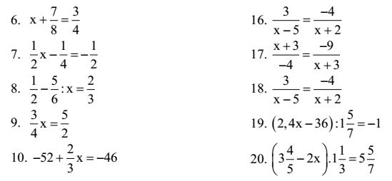 Bài tập Tết môn Toán lớp 6