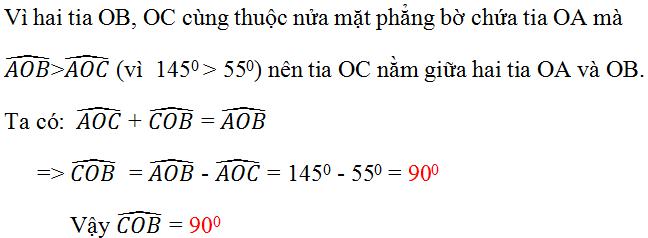 Vẽ góc cho biết số đo