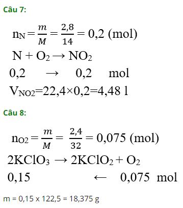 Trắc nghiệm Hóa 8