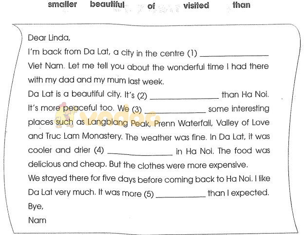 Bài tập cuối tuần môn Tiếng Anh lớp 5 - Tuần 33