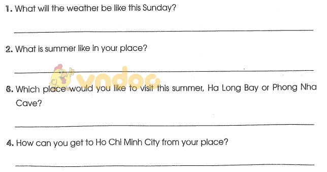 Bài tập cuối tuần môn Tiếng Anh lớp 5 - Tuần 35