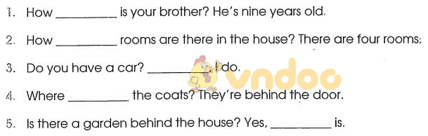 Bài tập cuối tuần môn Tiếng Anh lớp 3 - Tuần 26