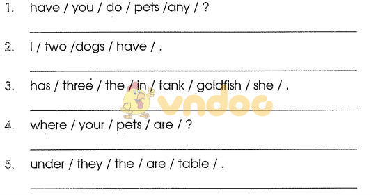 Bài tập cuối tuần môn Tiếng Anh lớp 3 - Tuần 27