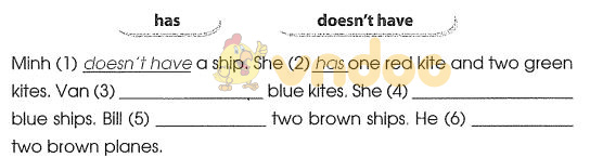 Bài tập tiếng Anh lớp 3 Unit 17: What toys do you like?