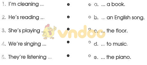 Bài tập tiếng Anh lớp 3 Unit 18: What are you doing?