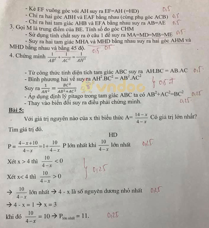 Đề thi chọn học sinh giỏi cấp huyện lớp 7 môn Toán Phòng GD&ĐT huyện Thuận Thành năm học 2018 - 2019