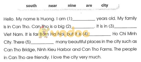 Bài tập tiếng Anh lớp 3 unit 20: Where's Sa Pa?