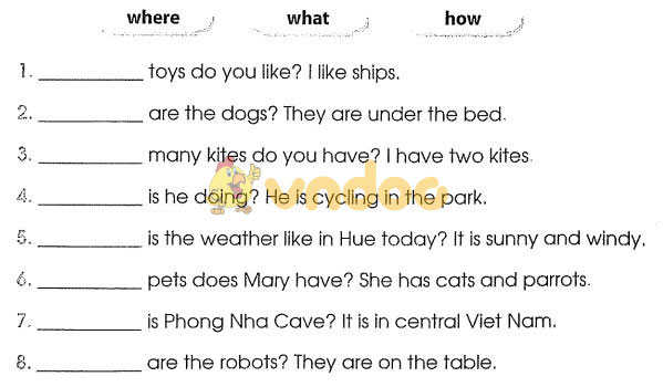 Bài tập cuối tuần môn Tiếng Anh lớp 3 - Tuần 35