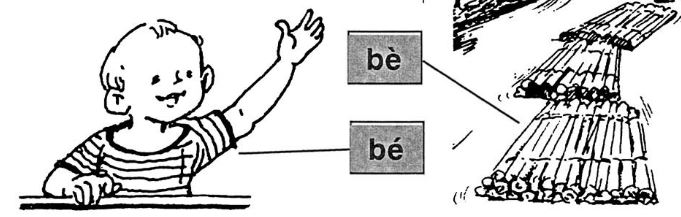 Giải vở bài tập Tiếng Việt 1 bài 6 be, bè, bé, bẻ, bẽ, bẹ