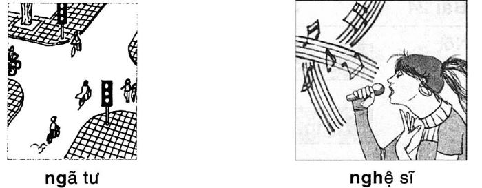 Giải vở bài tập Tiếng Việt 1 bài 25: ng ngh