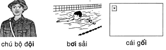 Giải vở bài tập Tiếng Việt 1 bài 33: ôi ơi