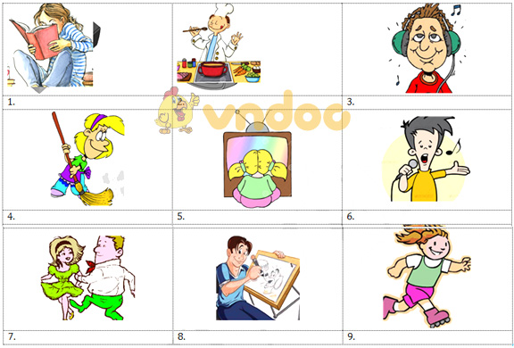 Bài tập tiếng Anh lớp 3 Chương trình mới Unit 18: What are you doing? (số 2)