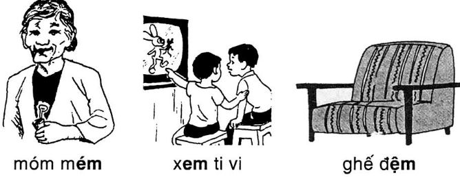 Giải vở bài tập Tiếng Việt 1 bài 63: Em Êm